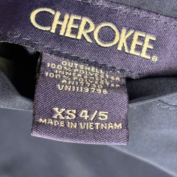 Boys Jacket CHEROKEE size XS 4-5 Blue Gray reversible fleece Polyester coat - Picture 10 of 11